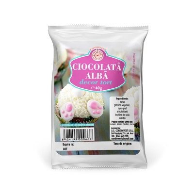 Ornamente Prajituri – Vermiceli Alb 40G