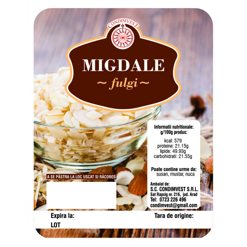 Migdale Fulgi 100g
