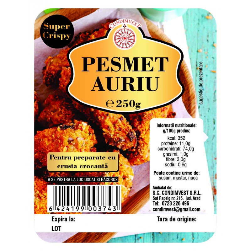 Pesmet Auriu 250g